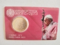 Ватикан 1 евро 2023 – Coin Card (BU / Fior di Conio), снимка 1