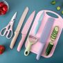 Комплект кухненски ножове 6 части, изработени от висококачествена неръждаема стомана, снимка 2