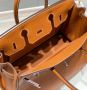 Hermes Birkin Golden brown/silver buckle, снимка 8