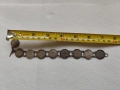 Стара сребърна гривна от монети, снимка 9