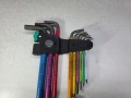   Комплект ключове-шестограми  WERA Hex-Plus, 9 части, 1,5-10mm, снимка 3