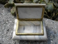 СТАРА МРАМОРНА КУТИЯ ЗА БИЖУТА , снимка 5