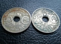 Стара монета 25 сантима 1930 г. и 1933 г. Франция - топ !, снимка 6