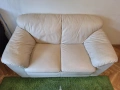 Диван двойка естествена кожа , снимка 4