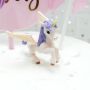 Unicorn еднорог пластмасова фигурка за декорация на торта , снимка 5