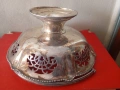 Винтидж посребрена купа,фруктиера, снимка 4