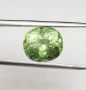 Уникален колекционерски камък – 4.50 карата натурален рутилен ябълково-зелен перидот от Пакистан!, снимка 9