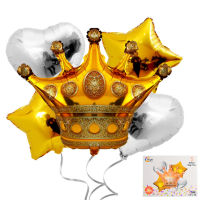 Комплект Балони "Корона" /5 броя/, снимка 1 - Декорация за дома - 45011014