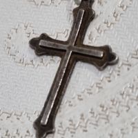 Vintage сребърен кръст , снимка 1 - Колиета, медальони, синджири - 45905733