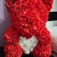 Мече от червени рози , снимка 1 - Романтични подаръци - 45511196