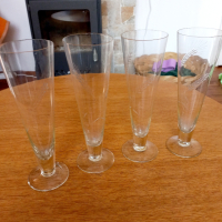 Кристални чаши за шампанско, снимка 3 - Антикварни и старинни предмети - 44949940