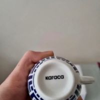 Комплект 6 чаши за кафе KARACA (КАРАДЖА), Порцеланови, 90 мл 🦌🩵💙🤍☕️, снимка 6 - Сервизи - 46056622