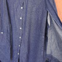 Винтидж ретро соц. дамска дънкова риза Левент 80-те (L/XL) 170 , снимка 6 - Ризи - 45388304