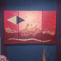 Картина с маслени бои японска декорация, снимка 1 - Картини - 45107572