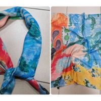 Красив дамски шал в различни принтове 70/70см, 100 процента памук, снимка 15 - Шалове - 45659921