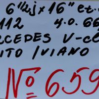 16’’5x112 originalna za mercedes V-class-vito/viano 16”5х112 за мерцедес вито/виано-№659, снимка 2 - Гуми и джанти - 45681034