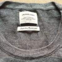 Jack & Jones 100% Super Fine Merino Wool размер L блуза 100% Мерино Вълна - 936, снимка 4 - Блузи - 45256557