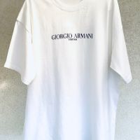 Бяла тениска GIORGIO ARMANI vintage, снимка 8 - Тениски - 45892461