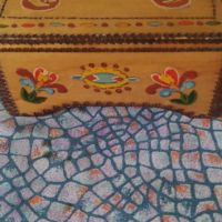 Стара дървена кутия за аксесоари , снимка 3 - Декорация за дома - 45865521