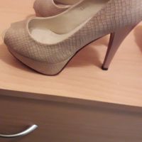 Дамски обувки с отворени пръсти , снимка 1 - Дамски обувки на ток - 45900057