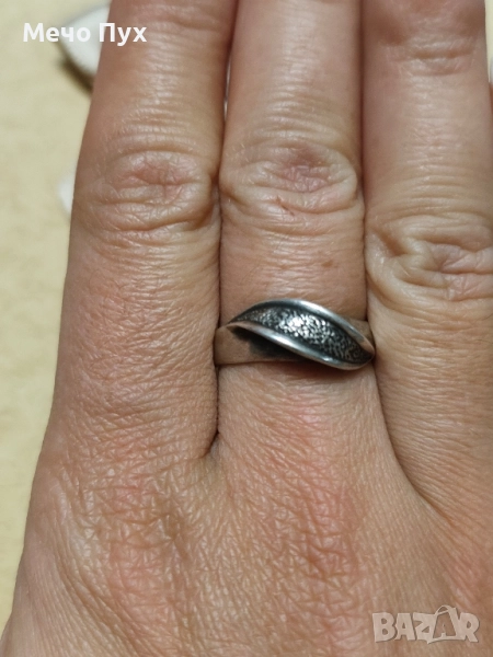 Сребърен пръстен (294), снимка 1