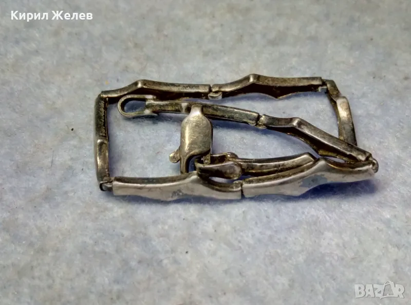 СТАРА СРЕБЪРНА ГРИВНА ПАТИНИРАНО СРЕБРО 925 РЪЧНА ВИНТИДЖ АРТ ИЗРАБОТКА 44370, снимка 1