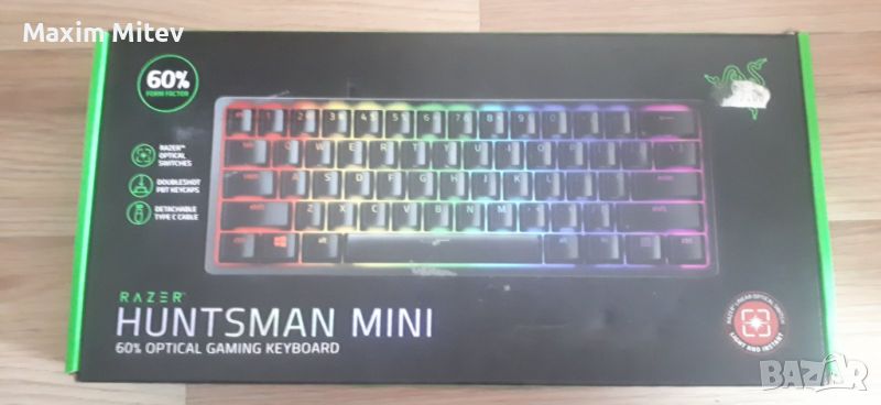Механична клавиатура Razer - Huntsman Mini, Optical Red, черна, снимка 1