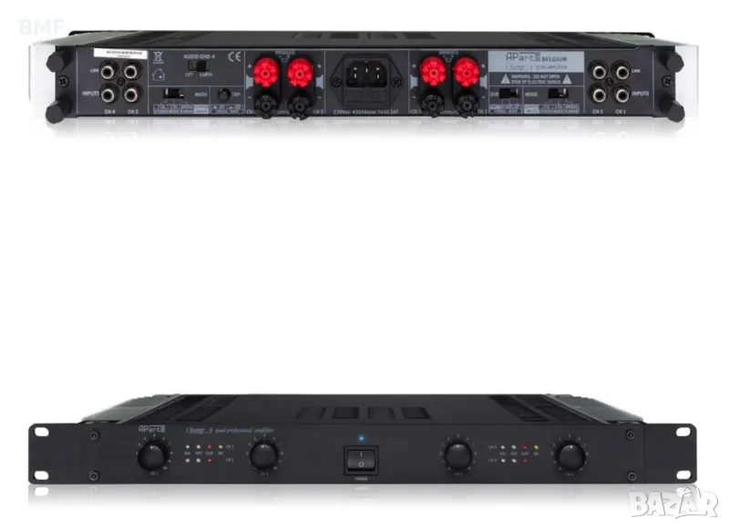 Нов усилвател / стъпало Apart Biamp Champ 4 (2 броя), снимка 1