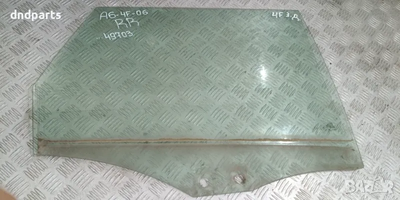 Стъкло врата Audi A6 4F 2006г.(задно дясно)	, снимка 1