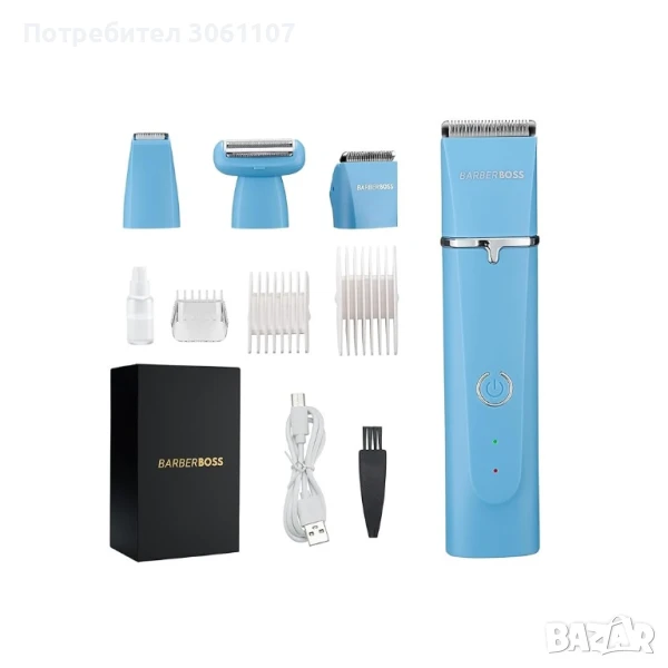 Мъжки тример за брада BarberBoss All-in-One R-6053, снимка 1