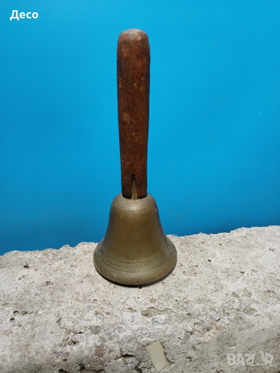 Стар антикварен звънец за декорация., снимка 1