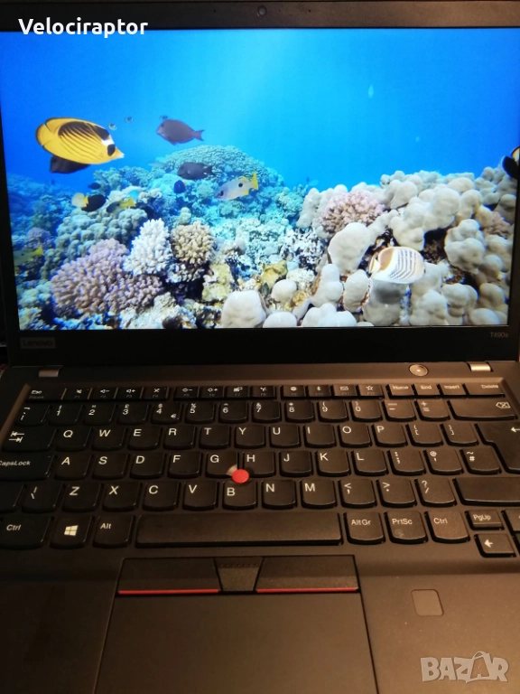 Бизнес лаптоп Lenovo ThinkPad T490S i5x1.60GHz-8RAM-200ssd 8-gen, снимка 1
