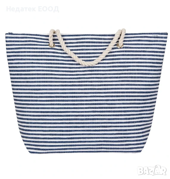 Плажна чанта на райета, 56x15x43см., снимка 1