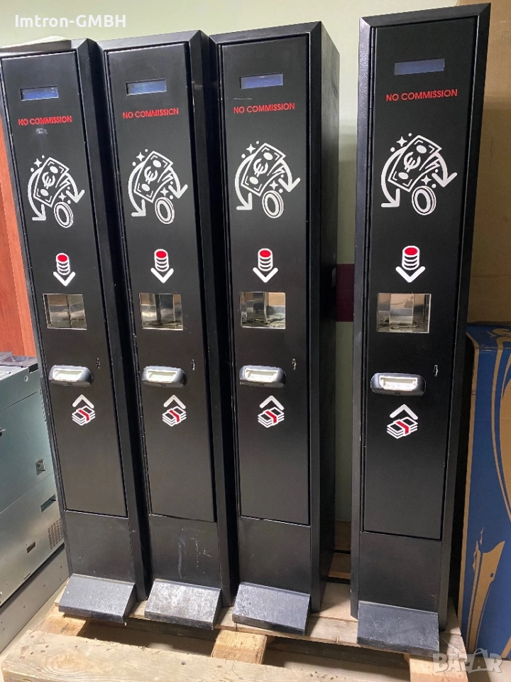 Чейндж машина обмяна на банкноти в монети/жетони  жетониера Master Change Slim готова за евро, снимка 1