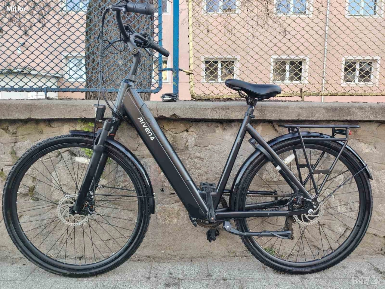 28 цола електрически алуминиев велосипед с 7 скорости усилени капли амортисьори предни като нов , снимка 1