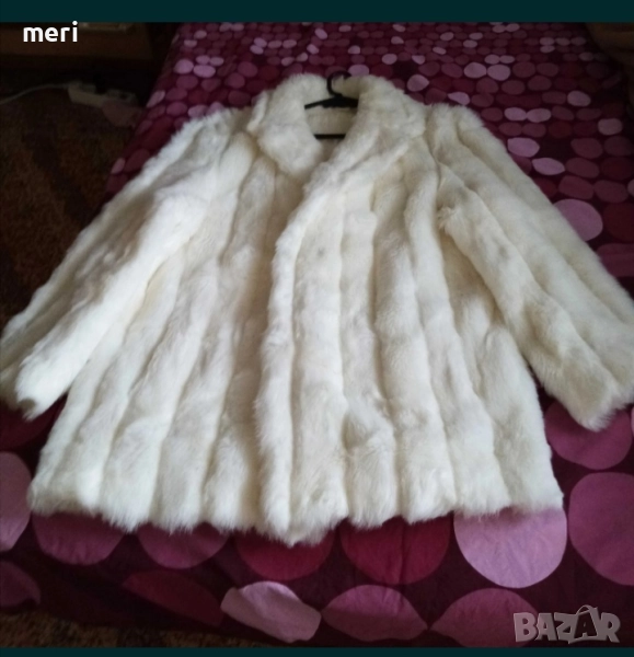 Пухкаво екопалто с дълъг косъм, снимка 1