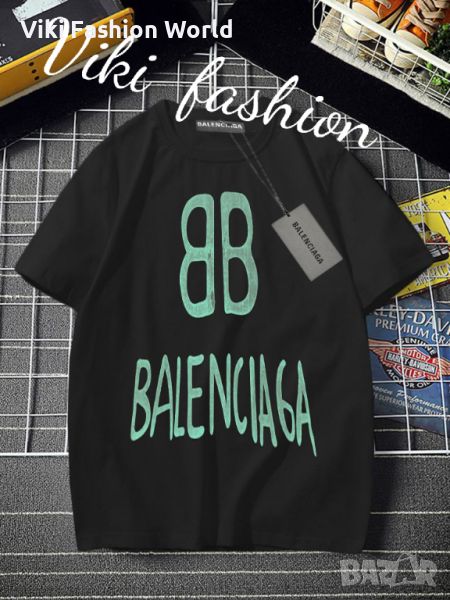 Balenciaga мъжки овърсайз тениски , черна тениска oversize баленсиага, снимка 1