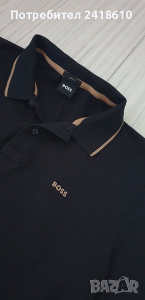 Hugo Boss Philipson 165 Pique Cotton Slim Fit Mens Size XL НОВО! ОРИГИНАЛНА Мъжка Тениска!, снимка 1