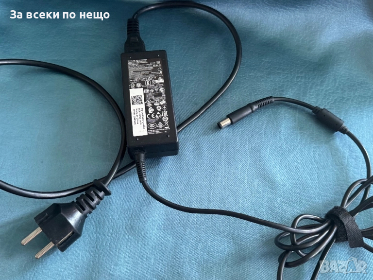 Оригинално зарядно захранване за лаптоп Dell 19.5V 3.34A, зарядно dell, снимка 1