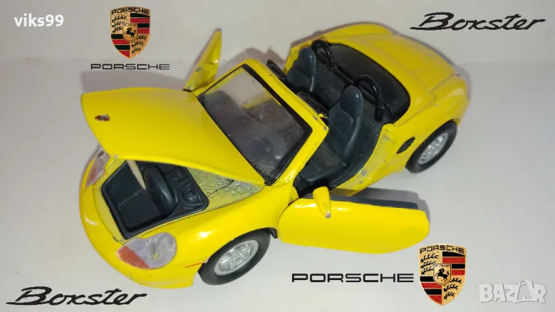 Porsche Boxster 1996 Yellow SS 5733 - Мащаб 1:30, снимка 1