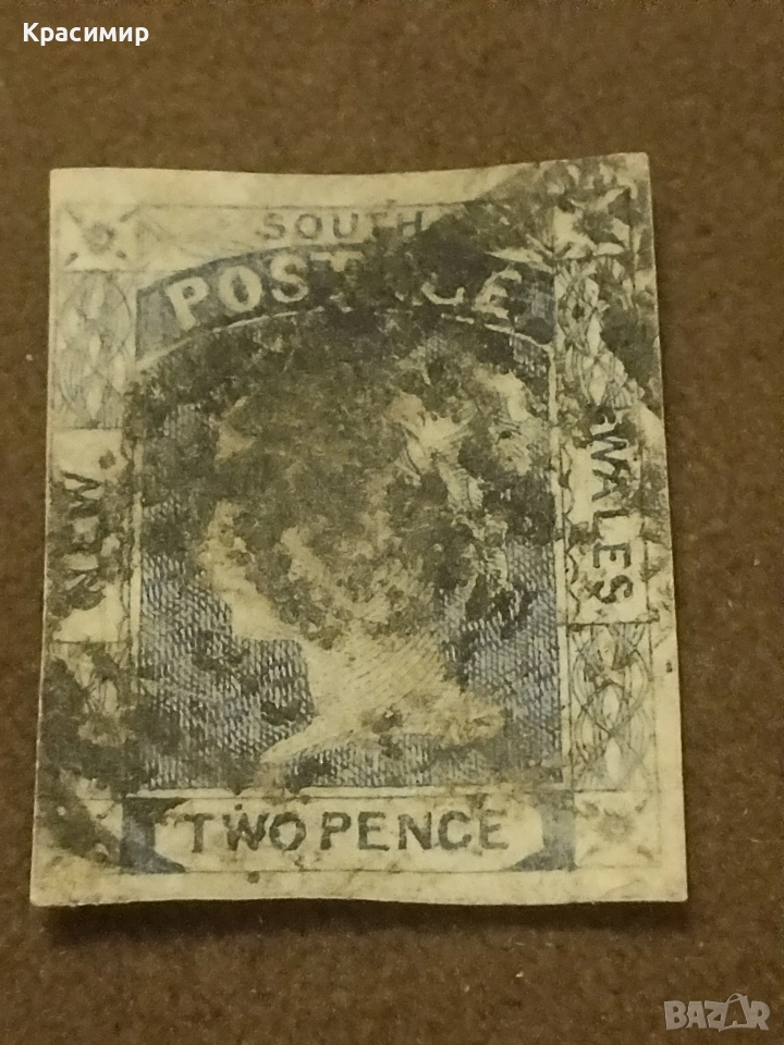 Пощенска Марка.Нов Южен Уелс.1850 .., снимка 1