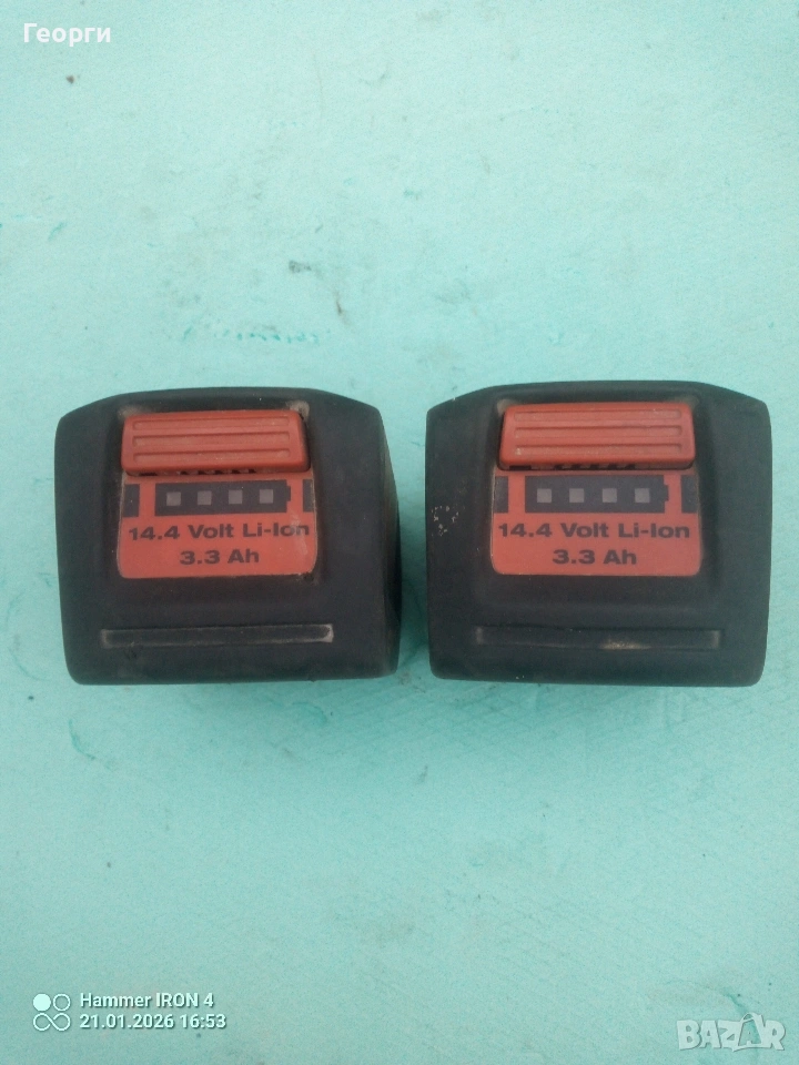 Батерии HILTI 14.4V 3.3Ah, снимка 1