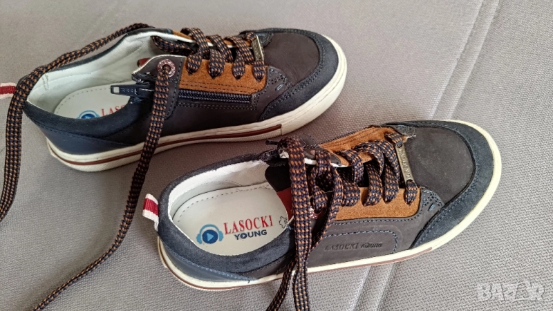 Детски кецове Lasocki с връзки и цип, снимка 1
