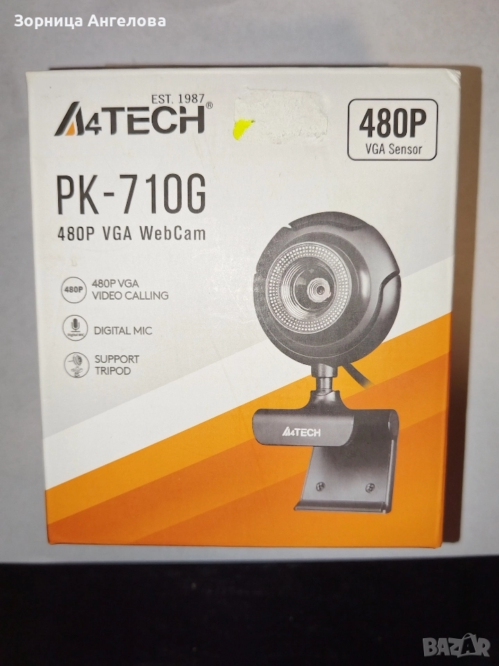 A4TECH PK-710G – 480p VGA уеб камера, чисто нова в кутия., снимка 1