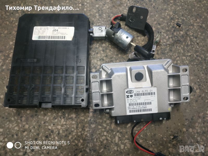 Ecu IAW6LP2.01, IAW 6LP2.01, 9647498180 MAGNETI MARELLI, 140лв BSI J04-00 , 9651196980A ,9651197680A, снимка 1