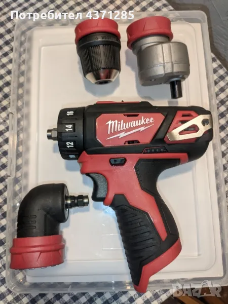 Milwaukee M12 BDDX винтоверт със сменящи се глави , снимка 1