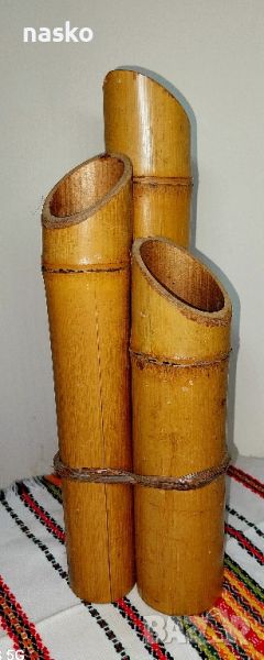 Свещник от бамбук, снимка 1
