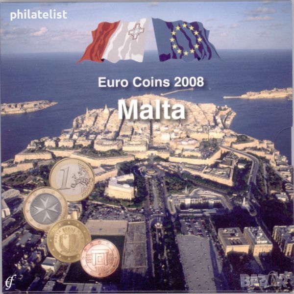 Малта 2008 - Комплектен банков евро сет от 1 цент до 2 евро BU Malta, снимка 1