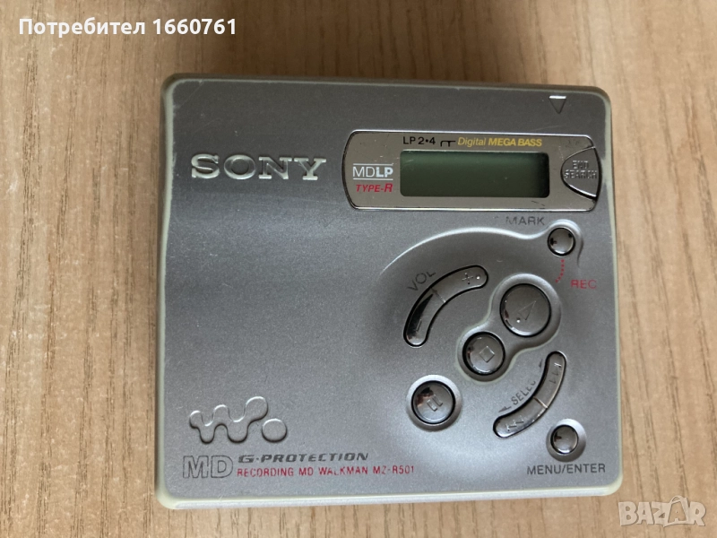 минидиск уокмен много запазен SONY MZ-R501, снимка 1