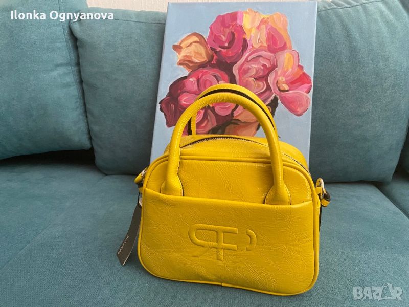 Новa дамска чанта Parfois жълт лак, снимка 1